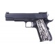 Страйкбольный пистолет WE COLT M1911А1, металл, белые накладки, WE-E001C